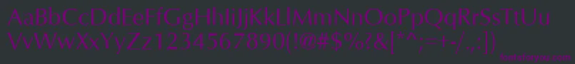 OptimumRoman Font – Purple Fonts on Black Background