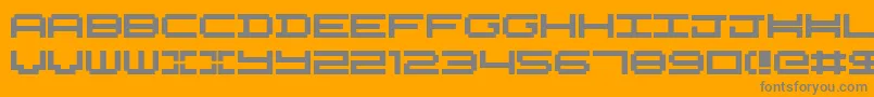 fuente Nykelordsans – Fuentes Grises Sobre Fondo Naranja