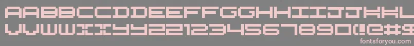 Nykelordsans Font – Pink Fonts on Gray Background