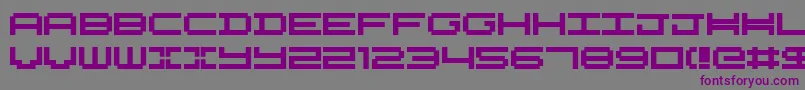 Nykelordsans Font – Purple Fonts on Gray Background