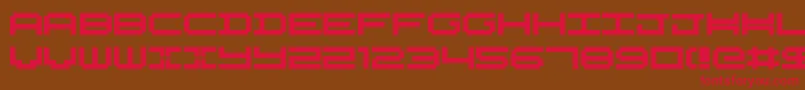Nykelordsans Font – Red Fonts on Brown Background