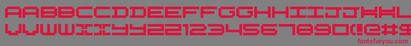 fuente Nykelordsans – Fuentes Rojas Sobre Fondo Gris