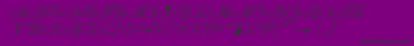 Champagne Font – Black Fonts on Purple Background