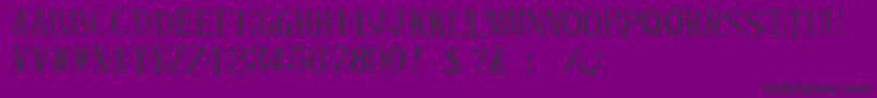 RandyDescribedEternity Font – Black Fonts on Purple Background