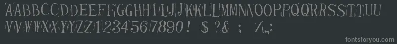 RandyDescribedEternityフォントについての詳細 フォントRandyDescribedEternity – 黒い背景に灰色の文字