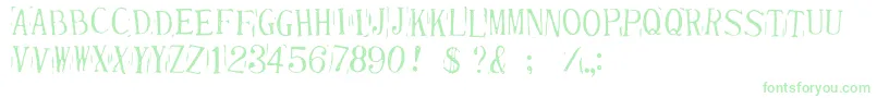 Więcej informacji o czcionce RandyDescribedEternity Czcionka RandyDescribedEternity – zielone czcionki na białym tle