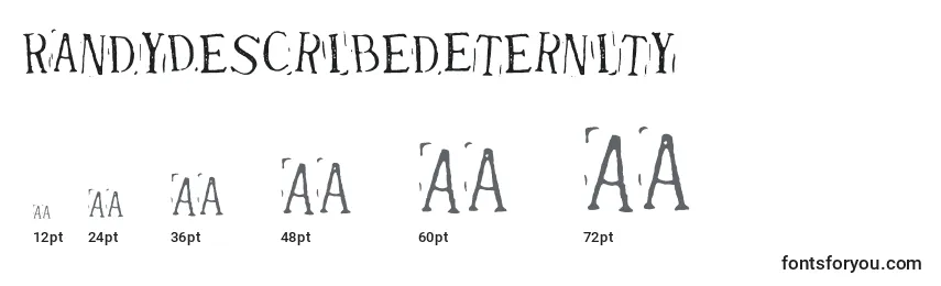 RandyDescribedEternity Font Sizes