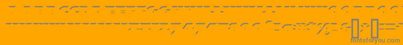 XylitolUp-Schriftart – Graue Schriften auf orangefarbenem Hintergrund