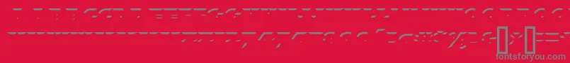 XylitolUp Font – Gray Fonts on Red Background