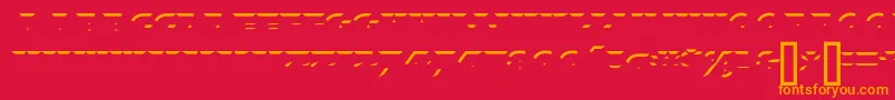 XylitolUp Font – Orange Fonts on Red Background