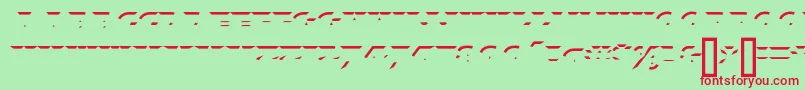 XylitolUp Font – Red Fonts on Green Background