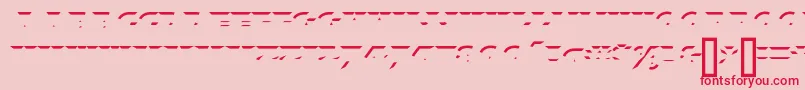 フォントXylitolUp – ピンクの背景に赤い文字