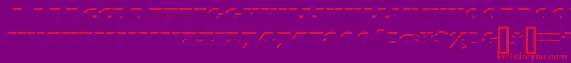 XylitolUp-Schriftart – Rote Schriften auf violettem Hintergrund