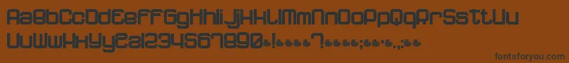 Dnfp Font – Black Fonts on Brown Background