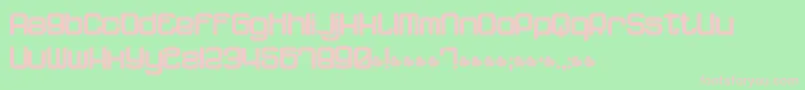 Dnfp Font – Pink Fonts on Green Background