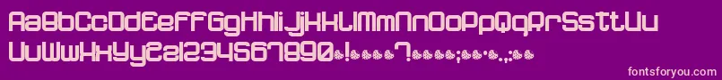 Dnfp Font – Pink Fonts on Purple Background
