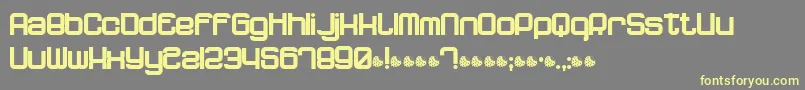 Dnfp Font – Yellow Fonts on Gray Background