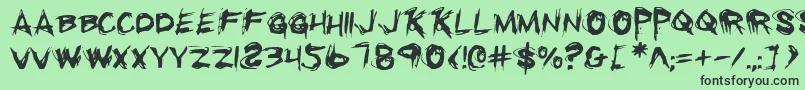 Rkill Font – Black Fonts on Green Background