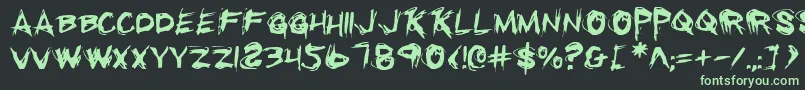 Rkill Font – Green Fonts on Black Background