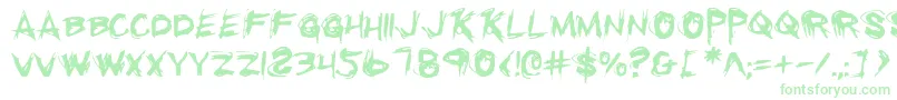 Rkill Font – Green Fonts on White Background