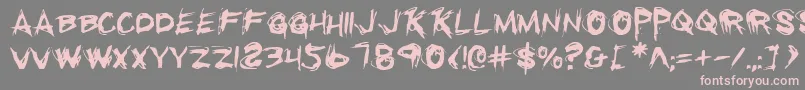 Rkill Font – Pink Fonts on Gray Background
