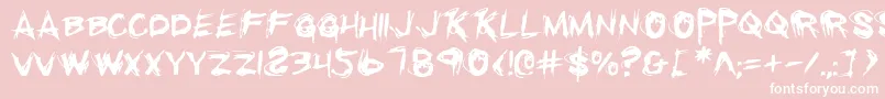 Rkill Font – White Fonts on Pink Background