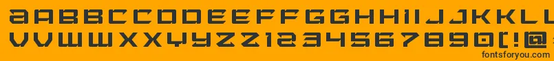 Шрифт Laserwolftitle – чёрные шрифты на оранжевом фоне