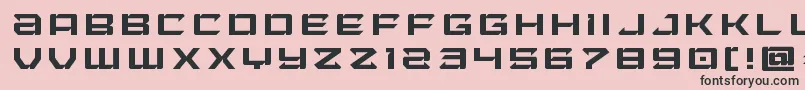 フォントLaserwolftitle – ピンクの背景に黒い文字