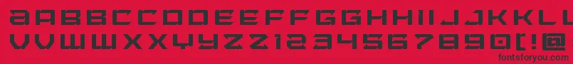 Laserwolftitle Font – Black Fonts on Red Background