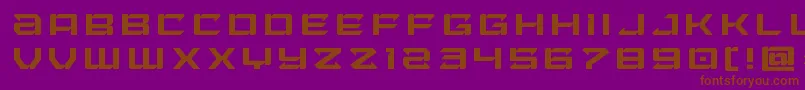 Czcionka Laserwolftitle – brązowe czcionki na fioletowym tle