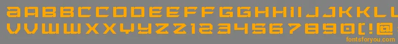 Laserwolftitle Font – Orange Fonts on Gray Background