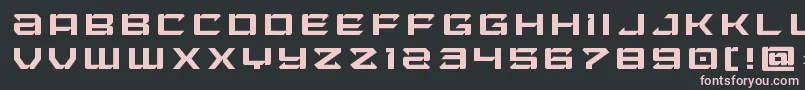 フォントLaserwolftitle – 黒い背景にピンクのフォント