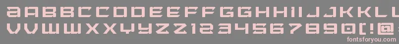 フォントLaserwolftitle – 灰色の背景にピンクのフォント