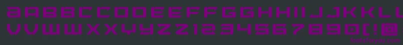 Laserwolftitle-fontti – violetit fontit mustalla taustalla