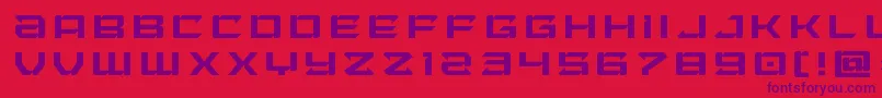 Laserwolftitle Font – Purple Fonts on Red Background