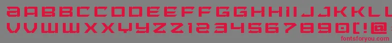 Laserwolftitle-Schriftart – Rote Schriften auf grauem Hintergrund