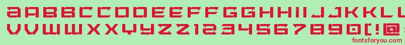 Laserwolftitle Font – Red Fonts on Green Background
