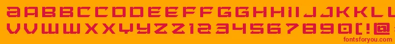 Laserwolftitle Font – Red Fonts on Orange Background