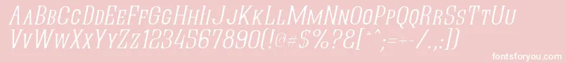 Quasikto Font – White Fonts on Pink Background