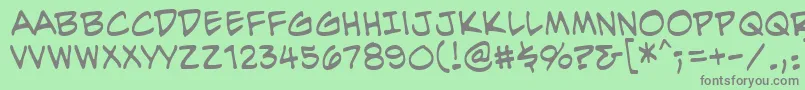 Шрифт EvilgeniusbbReg – серые шрифты на зелёном фоне