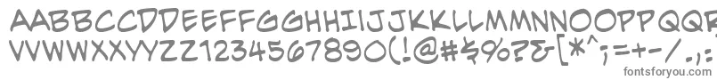 Шрифт EvilgeniusbbReg – серые шрифты на белом фоне