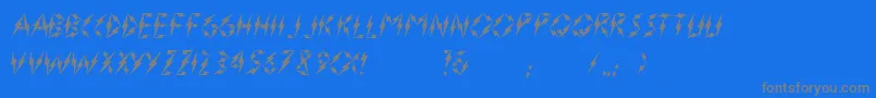 InnerFlasherVersion2.0-Schriftart – Graue Schriften auf blauem Hintergrund