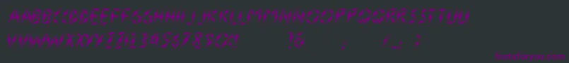 Шрифт InnerFlasherVersion2.0 – фиолетовые шрифты на чёрном фоне