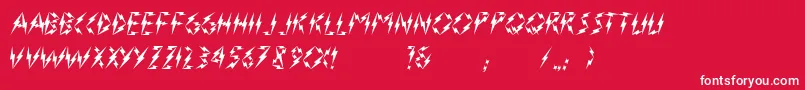 フォントInnerFlasherVersion2.0 – 赤い背景に白い文字