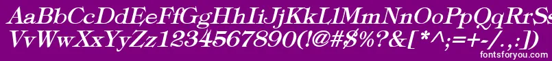 fuente TypographyTimesBoldItalic – Fuentes Blancas Sobre Fondo Morado