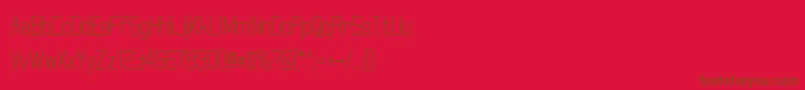 Lisätietoja ElgethyBoldCondensed-fontista ElgethyBoldCondensed-fontti – ruskeat fontit punaisella taustalla