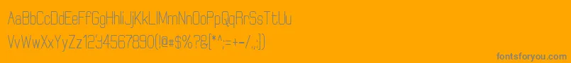 ElgethyBoldCondensed Font – Gray Fonts on Orange Background