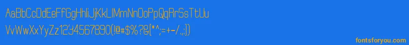 En savoir plus sur la police ElgethyBoldCondensed Police ElgethyBoldCondensed – polices orange sur fond bleu