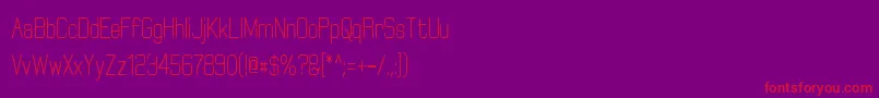 ElgethyBoldCondensed Font – Red Fonts on Purple Background