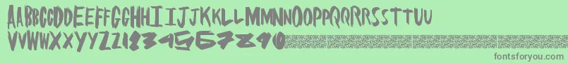 More about Brushsome Font Brushsome Font – Gray Fonts on Green Background